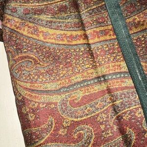 RALPH LAUREN  KING BEDSKIRT/ Dust Ruffle BARRINGTON PAISLEY SATEEN COTTON